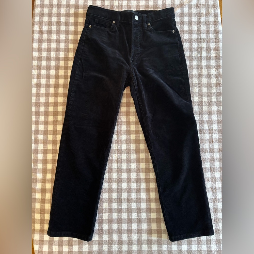 Women’s Petite Banana Republic Black Corduroy Pants